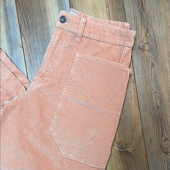 Everlane Ankle Corduroy Pants in Peach - Picture 2 of 6
